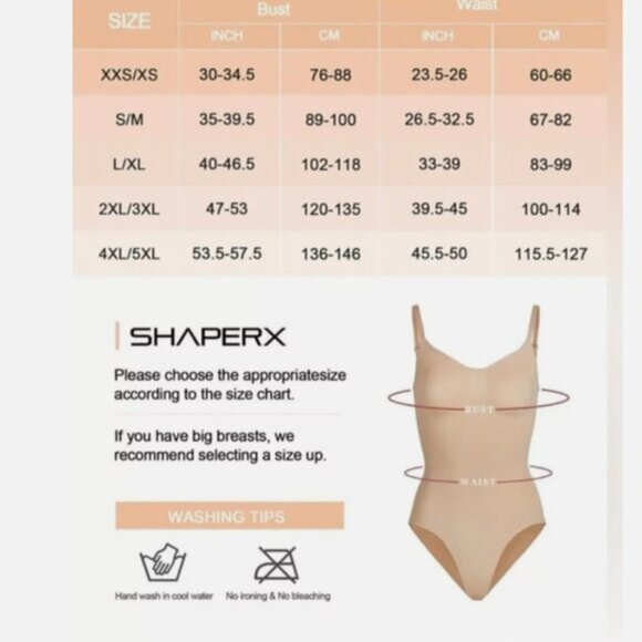 SHAPERX | Bodysuit Tummy Control Shapewear- Bodysuit Style 5213 | Black | S/M - Picture 3 of 5